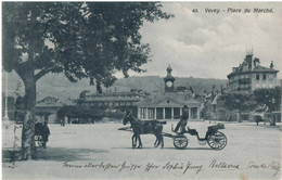 Vevey & Cachet Linéaire La Tour De Peilz, 1909. Animée, Superbe - La Tour-de-Peilz