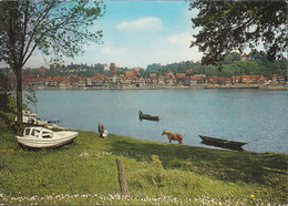 D-21481 Lauenburg An Der Elbe - Blick Von Hohnstorf Auf Die Elbe - Lastkahn - Lauenburg