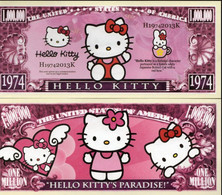 USA 'Hello Kitty' 1 Million US Dollar Commemorative Novelty Banknote - NEW - UNC & CRISP - Sonstige – Amerika