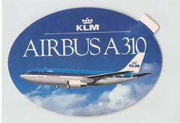 12497 " KLM-AIRBUS A310 " ZELFKLEVEND-AUTOADESIVO - Stickers