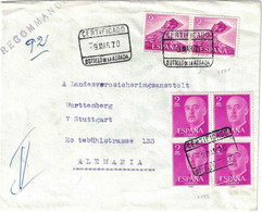 Espagne - Sotillo De La Adrada - Avila - Lettre Recommandée Pour L'Allemagne - Stuttgart - Bel Affr.- 9 Mars 1970 - Used Stamps