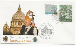 Lettre Vatican Le Pape - Maschinenstempel (EMA)