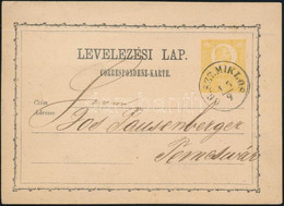 1871 2kr Díjjegyes Levelezőlap / PS-card "GR.SZT.MIKLOS" - Temesvár (Gudlin 400 P) - Other & Unclassified