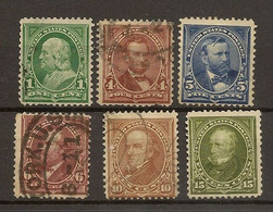 ESTADOS UNIDOS  YVERT 123/128 (*)/(º) Serie Completa 6 Valores 1898/1899  NL1543 - Unused Stamps