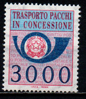 ITALIA - 1984 - CORNO DI POSTA - PACCHI IN CONCESSIONE - MNH - Concessiepaketten
