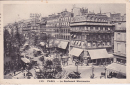 75 - PARIS 18 ° - LE BOULEVARD MONTMARTRE  - ANIME COMMERCES - Ohne Zuordnung