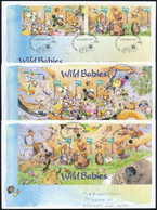 2001 Kevin A Koala Sor Mi 2084-2089 + Blokksor Mi 42-43 3 Db FDC-n - Other & Unclassified