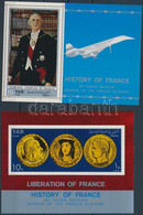 ** 1969 Francia Történelem Fogazott + Vágott Blokk Mi 115-116 - Other & Unclassified