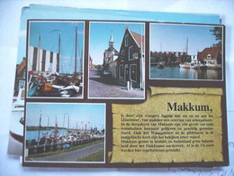 Nederland Holland Pays Bas Makkum Met Beschrijving Van Het Dorp Perkamentkaart - Makkum