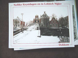 Nederland Holland Pays Bas Dokkum Met Winters Tafereel - Dokkum