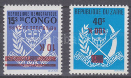 ** 1977 Mi 540a + 546 Fordított Felülnyomással / With Inverted Overprint - Other & Unclassified