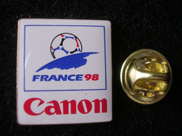 Pin: "Canon - France 98" Zur Fussball -FIFA WM 1998 In Frankreich, OVP - Fútbol