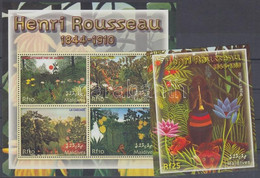 ** 2004 Henri Rousseau Festmények Kisív Mi 4321-4324 + Blokk Mi 566 - Other & Unclassified