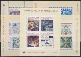 ** 1981-1985 500 éves Térkövezés (Azulejos) Blokk Sor Mi 33, 38, 42, 46, 49 - Other & Unclassified