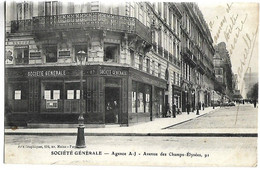Delcampe - PARIS - Banque SOCIETE GENERALE - Avenue Des Champs Elysées - Paris (08)