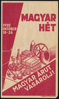 1930 Magyar Hét Számolócédula - Werbung