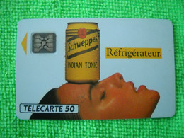 7078 Télécarte Collection Boisson  SCHWEPPES Sport Club  50u Réfrigérateur  ( Recto Verso)  Carte Téléphonique - Alimentación