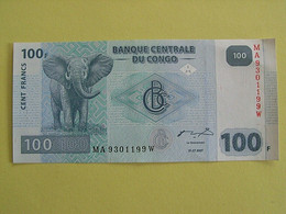 Billet De 100 Francs 2007 Banque Centrale Du Congo. - Sin Clasificación