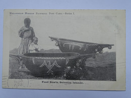 CPA Océanie Salomon - Melanesian Mission Pictorial Post Card - Food Bowls, Solomon Islands - Salomon