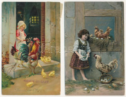 **, * 18 Db RÉGI Motívum Képeslap: Húsvéti üdvözlő / 18 Pre-1945 Motive Postcards: Easter Greeting - Ohne Zuordnung