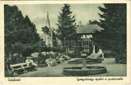 T2/T3 1944 Csíz, Csízfürdő, Kúpele Cíz; Igazgatósági épület és Park / Spa Directorate And Park (gyűrődés / Crease) - Ohne Zuordnung