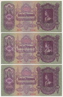 1930. 100P (3x) Sorszámkövetők T:I-,II Adamo P17 - Ohne Zuordnung