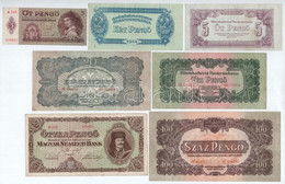 1939. 5P + 1944. 2 - 100P " A Vöröshadsereg Parancsnoksága" (5xklf) + 1945. 50P T:II-III - Ohne Zuordnung