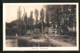 AK Plau I. M., Segelboote Am Gasthaus Silbermühle - Plau