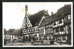 AK Forchheim / Fränkische Schweiz, Marktplatz Mit Rathaus Und Kriegerbrunnen - Forchheim