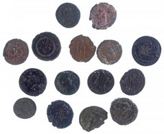 Római Birodalom 15db-os Római érmetétel A III-IV. Századból T:2-,3 Roman Empire 15pcs Coin Lot From The 3rd-4th Century  - Unclassified