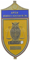 ~1990. "APEH Bűnügyi Igazgatóság" Zománcfestett Br Jelvény Sorszám Nélkül (61x31mm) T:2 - Unclassified