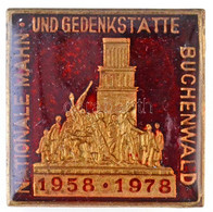 NDK 1978. "Nationale Mahn Und Gedenkstätte Buchenwald" Részben Zománcozott Fém Jelvény (25x25mm) T:1 GDR 1978. "National - Unclassified