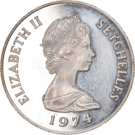 Monnaie, Seychelles, 10 Rupees, 1974, British Royal Mint, FDC, Argent, KM:20a - Seychellen