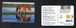 SVEZIA (SWEDEN) - TELIA  (CHIP) - 1996     ANIMALS:      HORSES      -  USED ° - RIF. 9560 - Cavalli