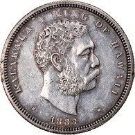 Monnaie, Hawaii, Kalakaua I, 1/2 Dollar, Hapalua, 1883, SUP, Argent, KM:6 - Sonstige – Amerika