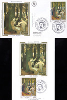 " LES MUSES DE MAURICE DENIS " Sur Carte Maximum Et Envel. 1er Jour Sur Soie De 1993. N°YT 2832 Parf. état CM FDC - Collections, Lots & Séries