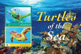 Delcampe - Marshall Islands 2020  Sea Turtles  I202104 - Marshall