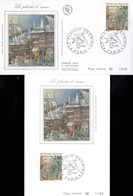 " BD : MEILLEURS VOEUX DE MAGNIN " Sur Carte Maximum Et Envel. 1er Jour Sur Soie De 1993. N°YT 2845 Parf. état CM FDC - Bandes Dessinées