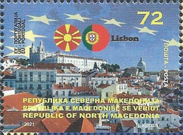 NMK 2021-07 NMK IN EU - PORTUGAL, NORTH MACEDONIA, 1v, MNH - 2021