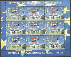 NMK 2021-07 NMK IN EU - CROATIA, NORTH MACEDONIA, MS, MNH - 2021