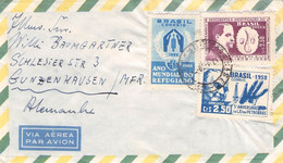 BRAZIL - AIRMAIL 1960SAO PAULO > GUNZENHAUSEN/DE /QF 293 - Covers & Documents