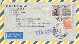 BRAZIL - AIRMAIL 1954 PARNAIBA > OSTHEIM/DE /QF 294 - Storia Postale