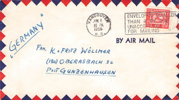 CANADA - AIRMAIL 1956 VANCOUVER > OBERASBACH/DE /QF 295 - Briefe U. Dokumente