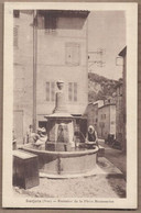 CPA 83 - BARJOLS - Fontaine De La Place Montmartre - TB PLAN Place CENTRE VILLAGE TB ANIMATION Lavandières - Barjols