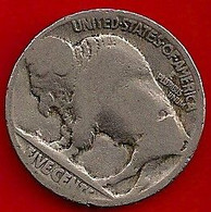 ÉTATS-UNIS 5 CENTS - ANNÉE DATE IILLISIBLE (USAGÉE) - 1913-1938: Buffalo