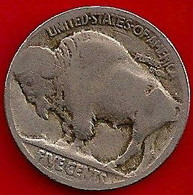 ÉTATS-UNIS 5 CENTS - ANNÉE DATE IILLISIBLE (USAGÉE) - 1913-1938: Buffalo