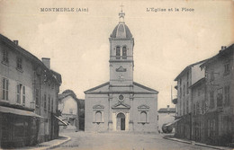 CPA 01 MONTMERLE EGLISE PLACE - Ohne Zuordnung