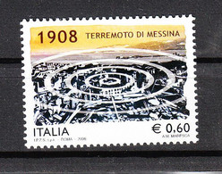 Italia   -   2008. Terremoto Di Messina Per Etna. Messina Earthquake For Etna.  MNH - Volcanos