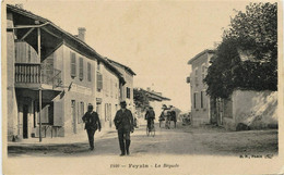 7791  -  Rhone - FEYSIN  : LA BEGUDE ,  Café Restaurant Tabac  DURET  à Gauche (disparu ???) Circulée En 1914 - Feyzin