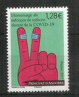 2021.ANDORRA.Covid-19.Hommage Aux Héros Du Quotidien.Héros De La Crise Du Covid. Timbre Neuf ** - Unused Stamps